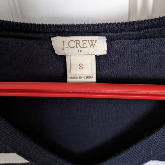 J Crew striped navy sweater - Picture 3 of 3